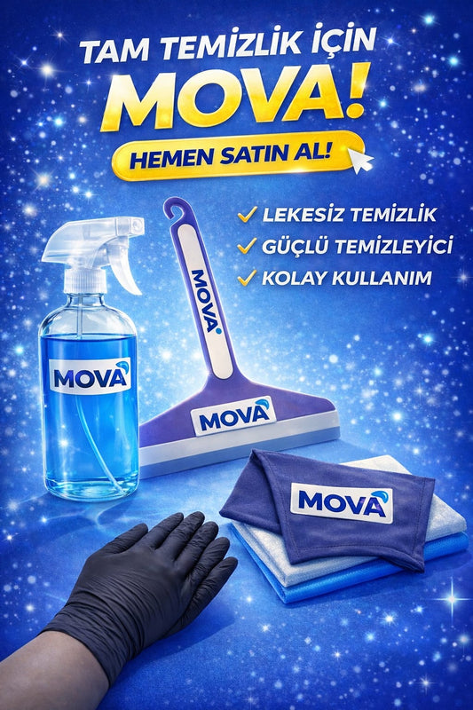 Mova Profesyonel Aynalı Cam Filmi Uygulama Seti – Eksiksiz Montaj Kiti