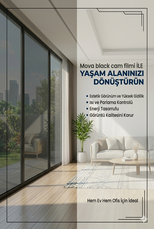 Mova Black Cam Filmi – 75×300 cm