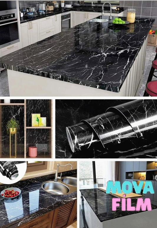 MOVA Kendinden Yapışkanlı Mermer Desenli Kaplama Filmi ⭐